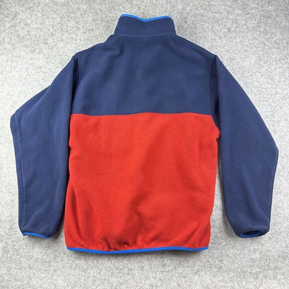 Patagonia Synchilla Snap T Fleece Pullover Mens L Navy Andes Blue Red Retro 2014 - Picture 6 of 12